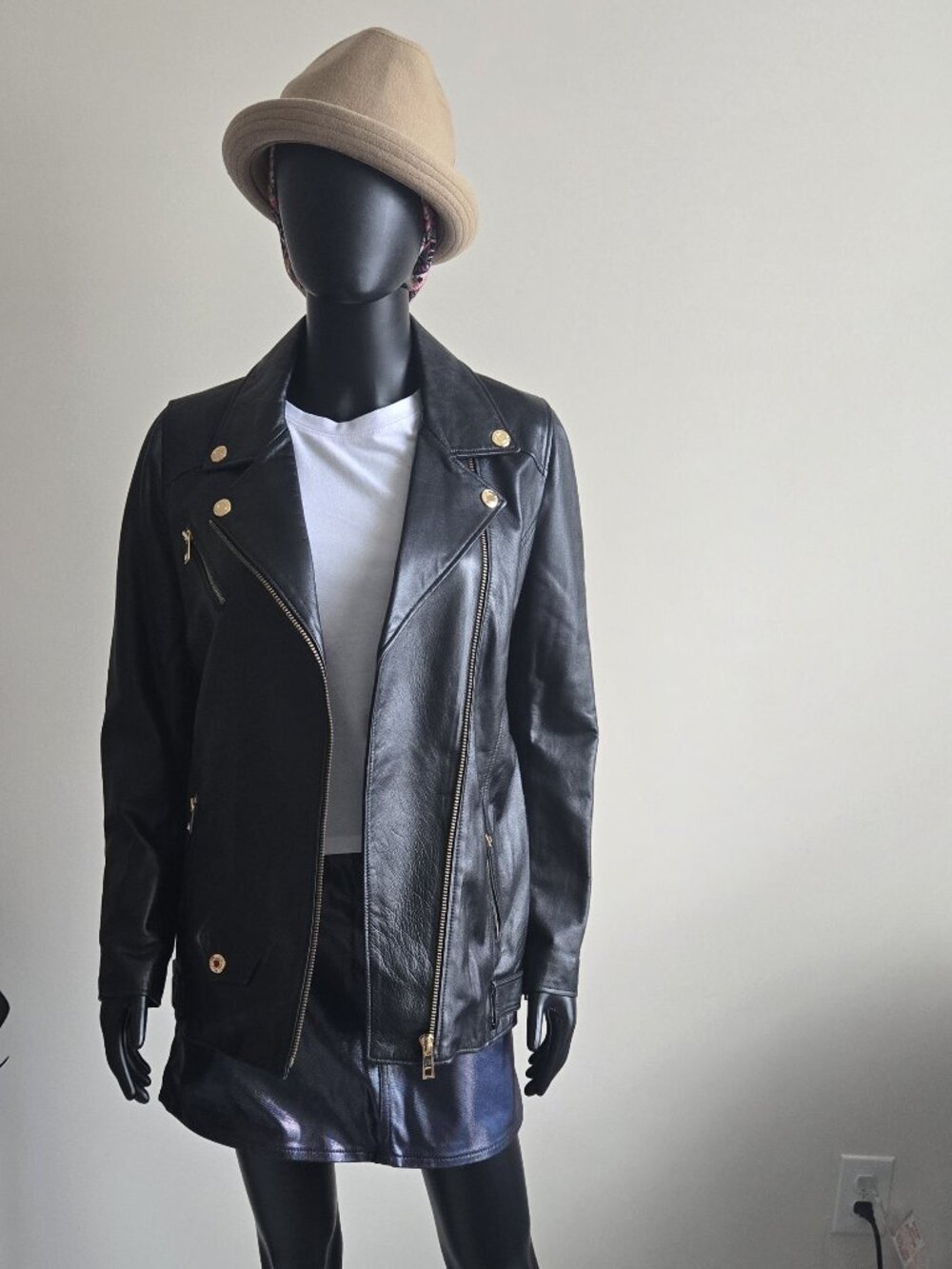 ROBO x 32 Diciembre x Jehee Sheen Italian Lamb Leather Moto Jacket (Women’s M)